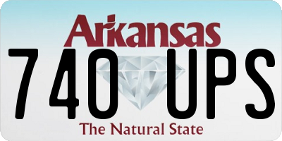 AR license plate 740UPS
