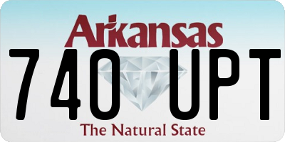 AR license plate 740UPT