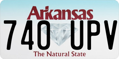 AR license plate 740UPV