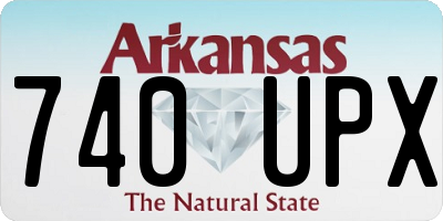 AR license plate 740UPX
