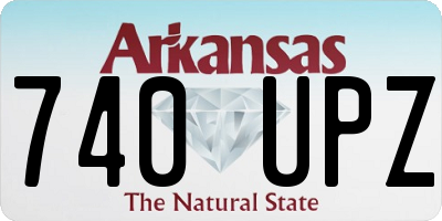 AR license plate 740UPZ