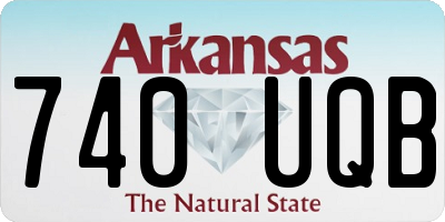 AR license plate 740UQB