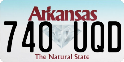 AR license plate 740UQD