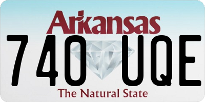AR license plate 740UQE