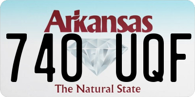 AR license plate 740UQF