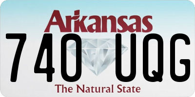 AR license plate 740UQG