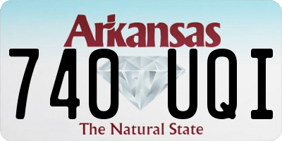 AR license plate 740UQI