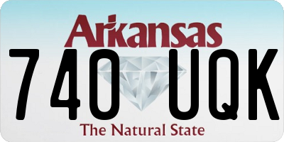 AR license plate 740UQK