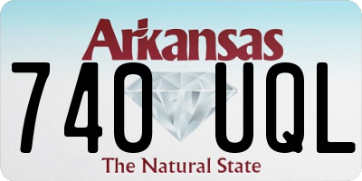 AR license plate 740UQL