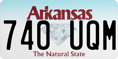 AR license plate 740UQM