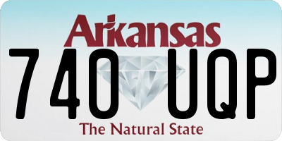 AR license plate 740UQP