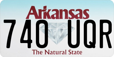 AR license plate 740UQR
