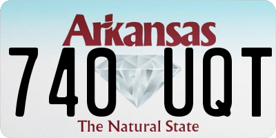 AR license plate 740UQT