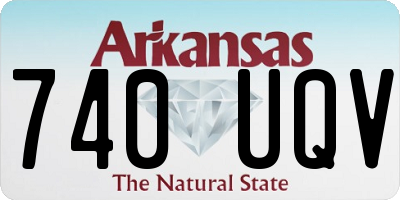AR license plate 740UQV