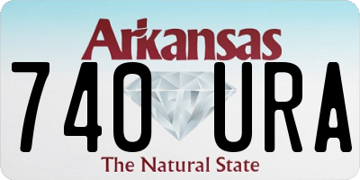 AR license plate 740URA