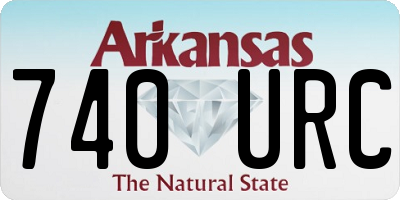 AR license plate 740URC