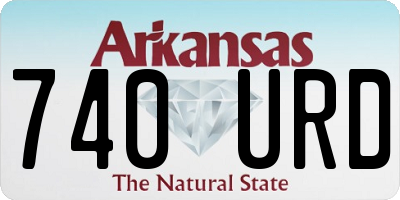 AR license plate 740URD