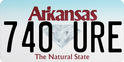 AR license plate 740URE