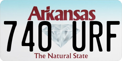 AR license plate 740URF