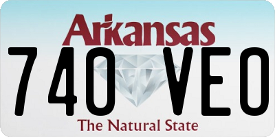 AR license plate 740VEO
