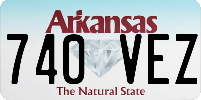 AR license plate 740VEZ