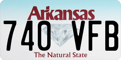 AR license plate 740VFB