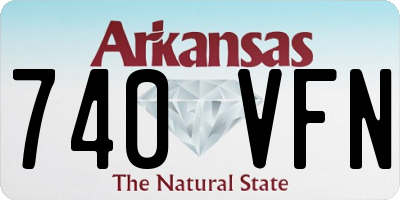 AR license plate 740VFN