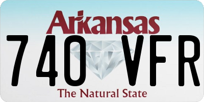 AR license plate 740VFR