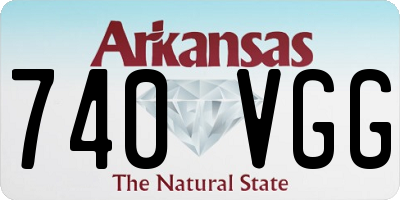 AR license plate 740VGG