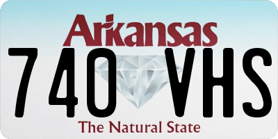 AR license plate 740VHS
