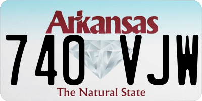 AR license plate 740VJW