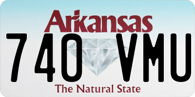 AR license plate 740VMU