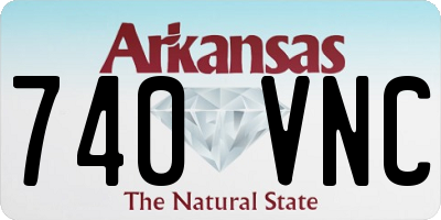 AR license plate 740VNC
