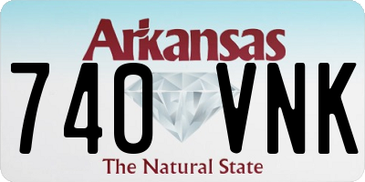 AR license plate 740VNK