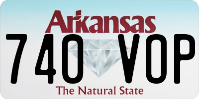 AR license plate 740VOP