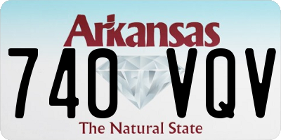 AR license plate 740VQV