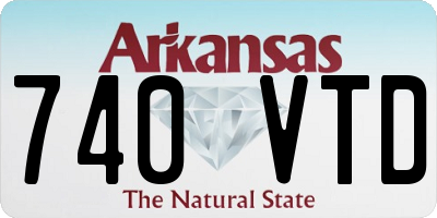AR license plate 740VTD