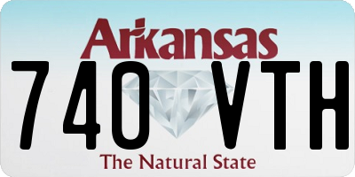 AR license plate 740VTH