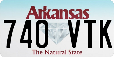 AR license plate 740VTK