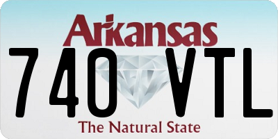 AR license plate 740VTL
