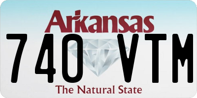 AR license plate 740VTM
