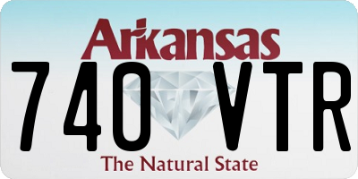AR license plate 740VTR