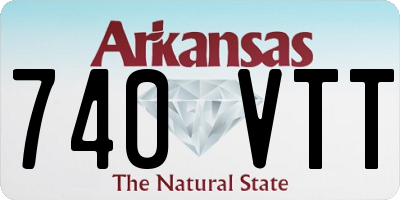 AR license plate 740VTT