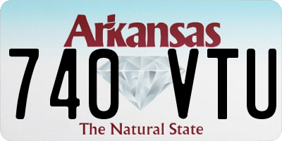 AR license plate 740VTU