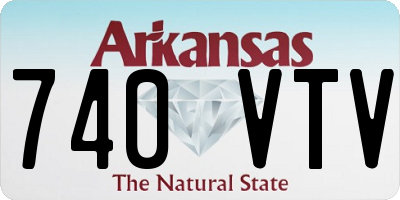 AR license plate 740VTV