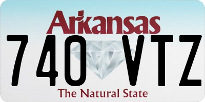 AR license plate 740VTZ