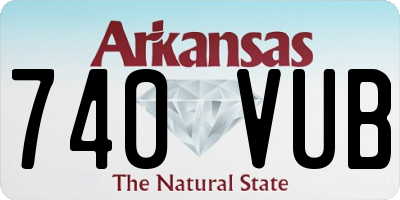 AR license plate 740VUB