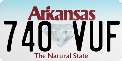 AR license plate 740VUF