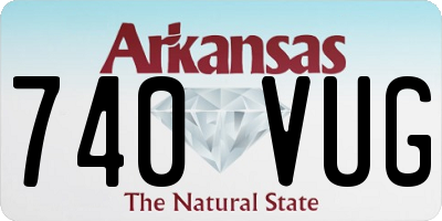 AR license plate 740VUG