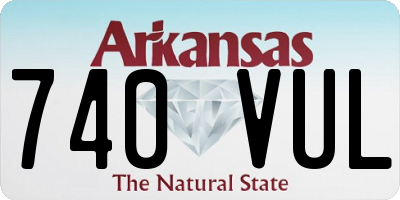 AR license plate 740VUL